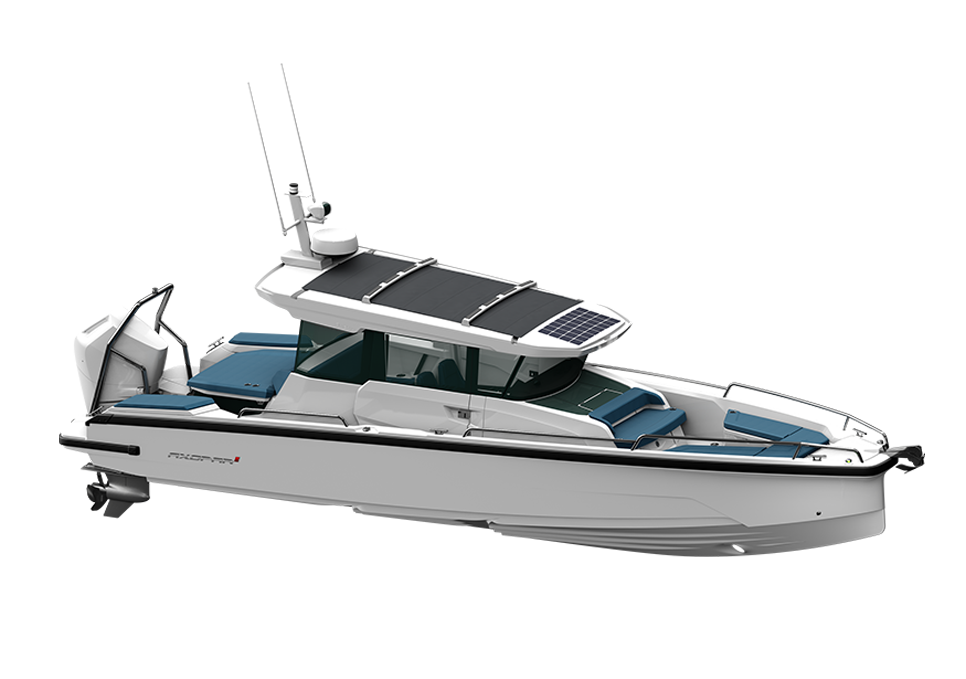 Axopar 29 XC Cross Cabin marketing photo