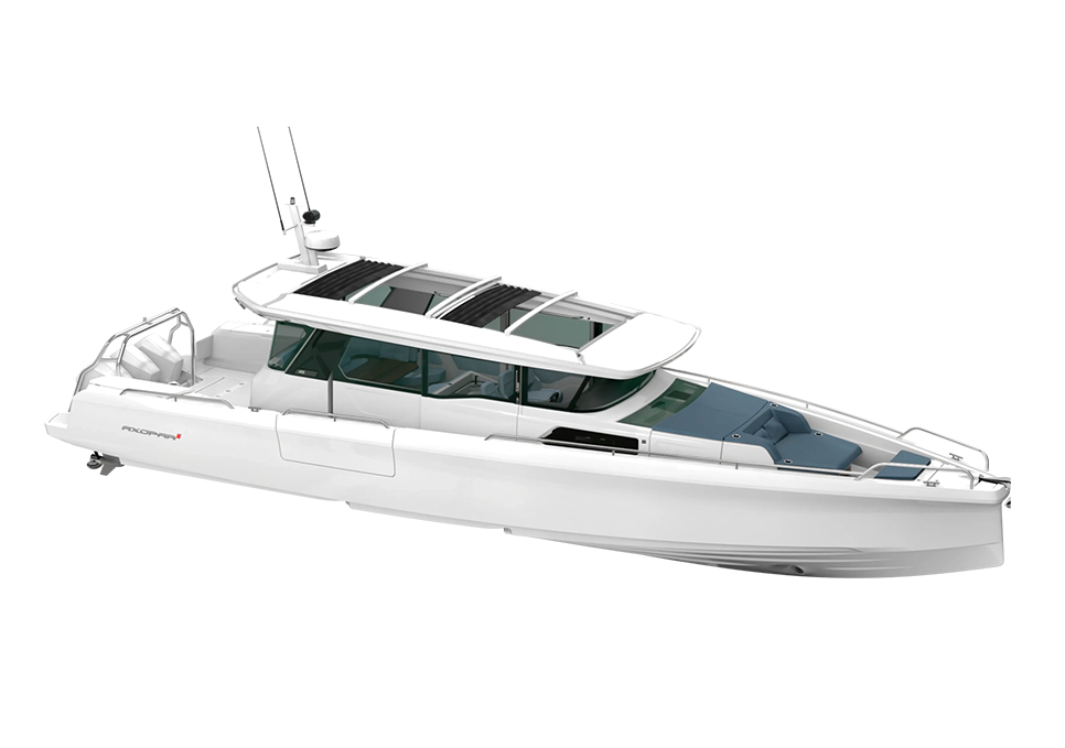 Axopar 45 XC Cross Cabin marketing photo