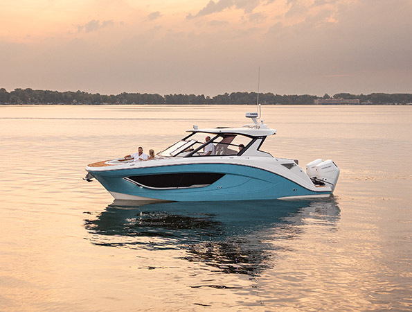 SunDeck 3200 Outboard marketing photo